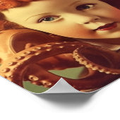 Retro Octopus Doll Head Assemblage Poster (Hoek)