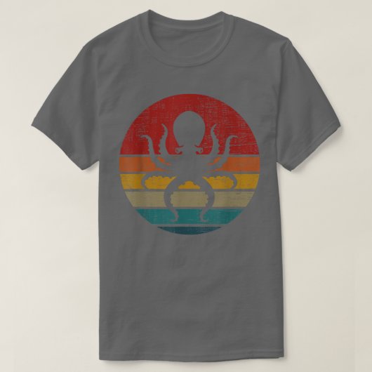 Retro Octopus Vintage Octopus Lovers T-shirt (Design voorkant)