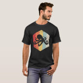 Retro Octopus Zee creatie T-shirt (Voorkant volledig)