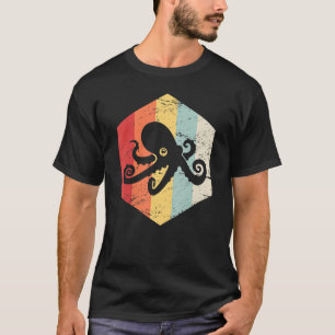 Retro Octopus Zee Creatinine & Saltwater Aquarium T-shirt