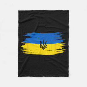 Retro Oekraïne Oekraïense Vlag Trots 12 Fleece Deken