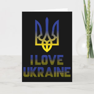 Retro Oekraïne Oekraïense Vlag Trots 4 Kaart
