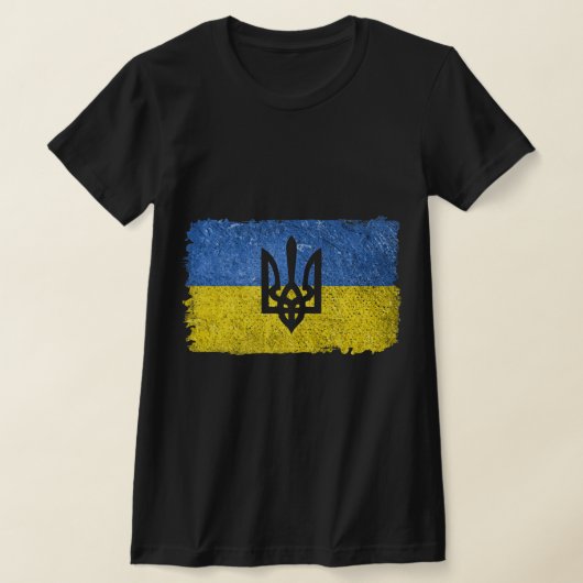 Retro Oekraïne Oekraïnse vlaggepride Patriot T-shirt (Laagn)