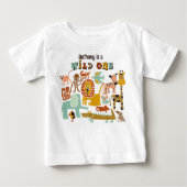 Retro Oerwouden Wild Een Eerste Verjaardag (Voorkant)