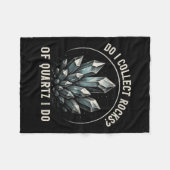 Retro Of Quartz I Do Rock Collector Geode Hunter G Fleece Deken (Voorkant (Horizontaal))