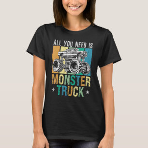 Retro Off Road  Monster Truck T-shirt