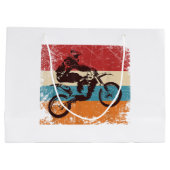 Retro Off Road Motorcycle Motocross Enduro Groot Cadeauzakje (Achterkant)