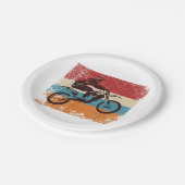 Retro Off Road Motorcycle Motocross Enduro Papieren Bordje (Gekanteld)