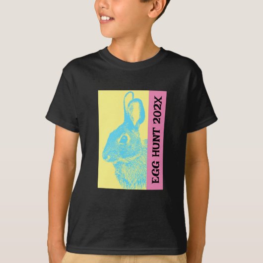 Retro Officiële Egg Hunter Crew Pasen T-shirt (Voorkant)