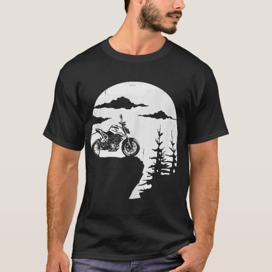 Retro Offroad KTM Motorfiets Cool Adventure Biker T-shirt (Voorkant)
