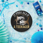 Retro O'Fishally een tiener papier Bord (Feest)