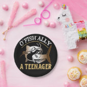 Retro O'Fishally een tiener papier Bord (Feest)