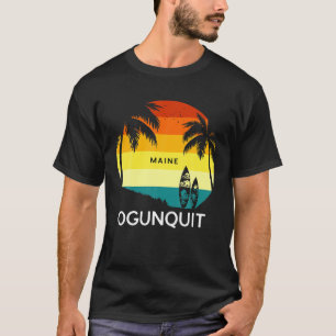 Retro Ogunquit Strand Vintage Surf Palm 70S Veneti T-shirt