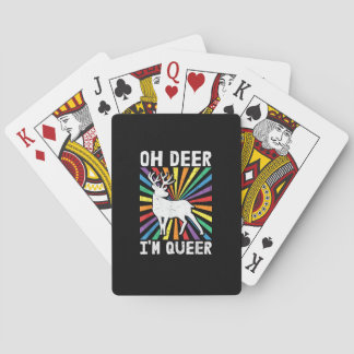 Retro Oh Hert Ik Ben Anders Pride LGBT Homoseksuee Pokerkaarten
