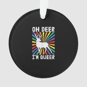 Retro Oh Hert Ik Ben Homo Pride LGBT Homoseksueel Ornament