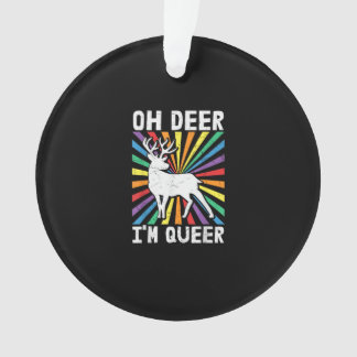 Retro Oh Hert Ik Ben Homo Pride LGBT Homoseksueel Ornament