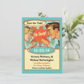 Retro Oh Snap sla de datum op Kaart (Staand voorkant)