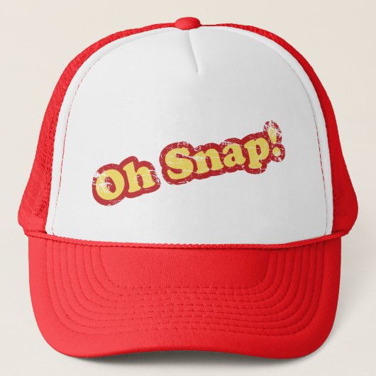 Retro Oh Snap Trucker Hat Pet (Voorkant)