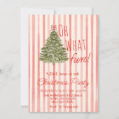 Retro Oh Wat een leuk Waterverf kerstboomfeest Kaart (Voorkant)