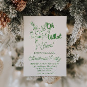 Retro Oh Wat Leuke Kerst Schattigee Rendieren Part Kaart