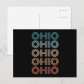 Retro Ohio -Amerikaanse staten Gifts Briefkaart (Voorkant / Achterkant)