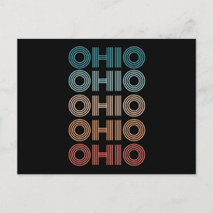 Retro Ohio Vintage Amerikaanse Staten Cadeaus Briefkaart