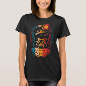 Retro Ohiopyle Bike Trail T-shirt (Voorkant)