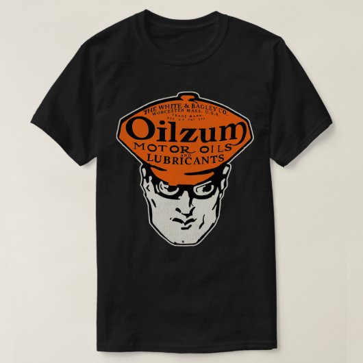Retro Oilzum Motorolie T-shirt (Design voorkant)