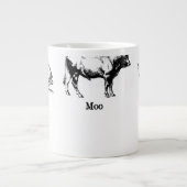 Retro Oink Moo Cluck Pig Koe Chicken Grote Koffiekop (Voorkant)