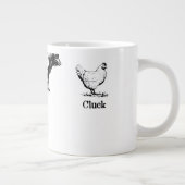 Retro Oink Moo Cluck Pig Koe Chicken Grote Koffiekop (Rechts)