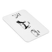 Retro Oink Moo Cluck Pig Koe Chicken Magneet (Rechterzijde)