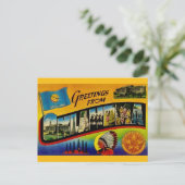 Retro Oklahoma Begroetingsansichtkaart Briefkaart (Staand voorkant)