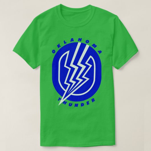 Retro Oklahoma Thunder AFA 41982 T-shirt (Design voorkant)