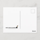 Retro oktober Anne van Groen Gable herfst bloemen Briefkaart (Achterkant)