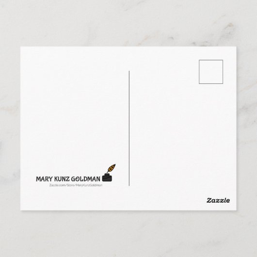 Retro oktober Anne van Groen Gable herfst bloemen Briefkaart (Achterkant)