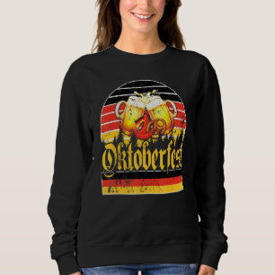 Retro Oktoberfest Duitsland Vlag Drink BE Trui
