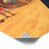 Retro Oktoberfest Kunst - Bier & Feest Poster (Hoek)