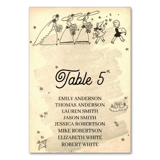 Retro Old 50s Comic Pop Art Rustic Wedding Kaart (Voorkant)