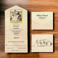 Retro Old Ancient 50s Bride Funny Wedding