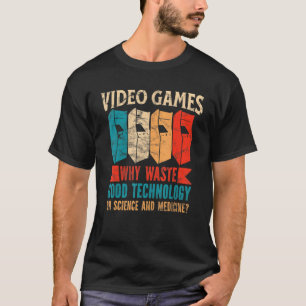 Retro Old Arcade Machine Games Quote Classic Vide T-shirt