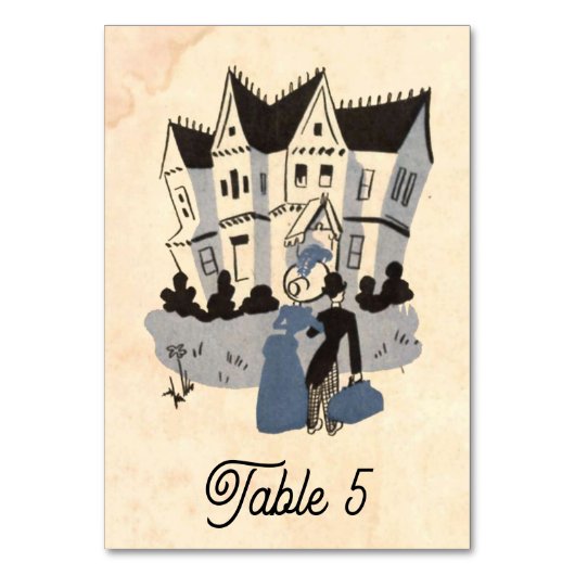  Retro Old Artistic Pop Art Rustic Wedding Kaart (Achterkant)