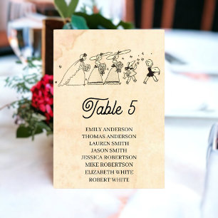  Retro Old Bridesmaids Chic Rustic Wedding Kaart