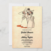  Retro Old Bridesmaids Chic Vrijgezellenfeest Kaart (Voorkant)