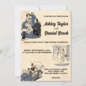  Retro Old Classic Comic Book Style Weddenschap Kaart (Voorkant)