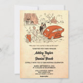  Retro Old Comic Funny Sarcastic Wedding Kaart (Voorkant)