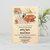  Retro Old Comic Funny Sarcastic Wedding Kaart (Staand voorkant)