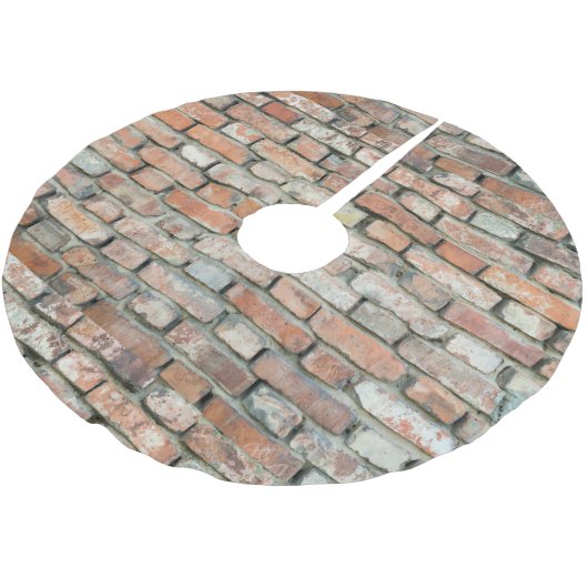  Retro Old Distsed Brick Wall textuur Kerstboom Rok (Gekanteld)
