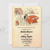  Retro Old Funny Couple Comic Vrijgezellenfeest Kaart (Voorkant)