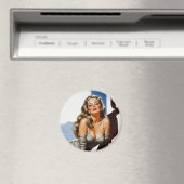 Retro Old Hollywood Mooie Blonde Vrouw Magneet (Insitu (Vaatwasser))