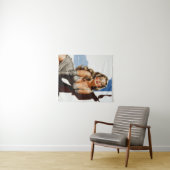 Retro Old Hollywood Mooie Blonde Vrouw Wandkleed (In Situ (horizontaal))